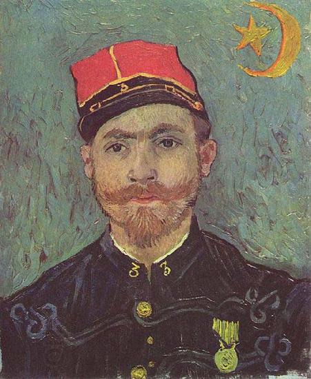 Vincent Van Gogh Portrait of Paul-Eugene Milliet, Second Lieutenant of the Zouaves China oil painting art